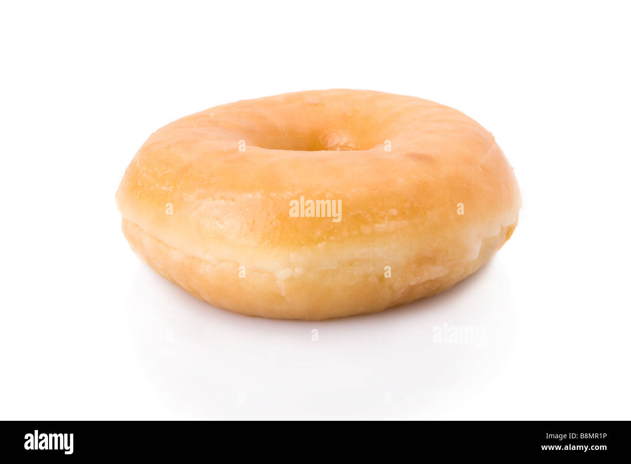 Doughnut or donut isolated on white Stock Photo
