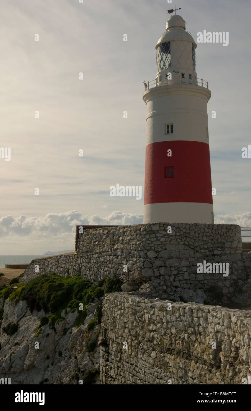 Lighthouse, Europa Point, Gibraltar Stock Photo - Alamy