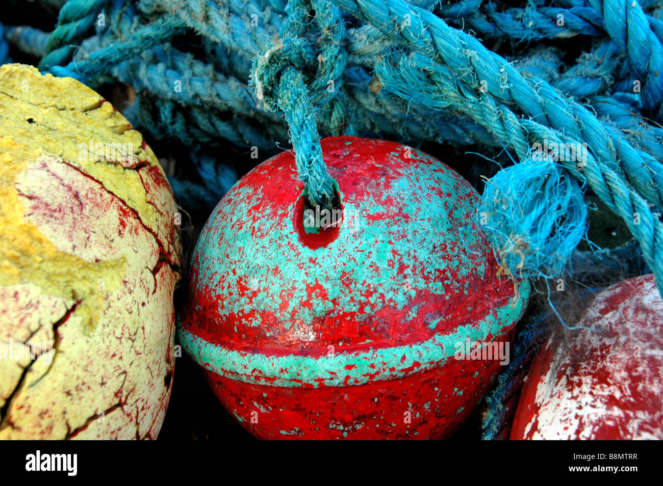 Rope and buoy detail hi-res stock photography and images - Alamy