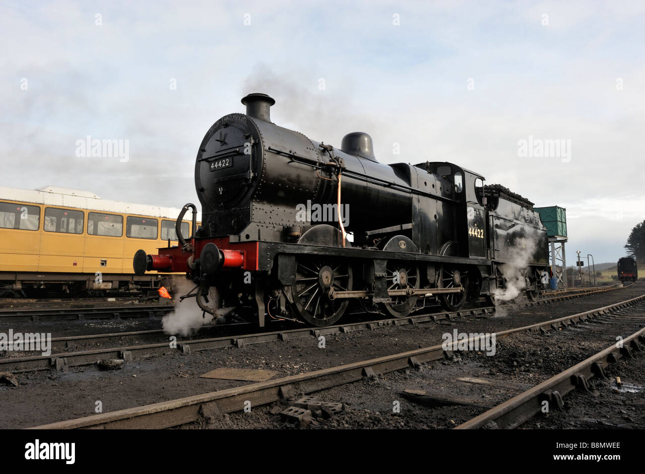 Steam locomotive at Weybourne Stock Photo