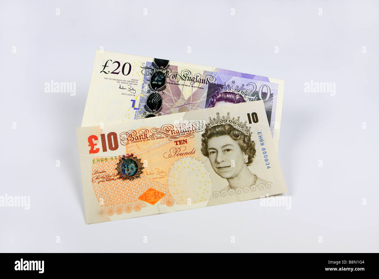 £20 and £10 notes Stock Photo - Alamy
