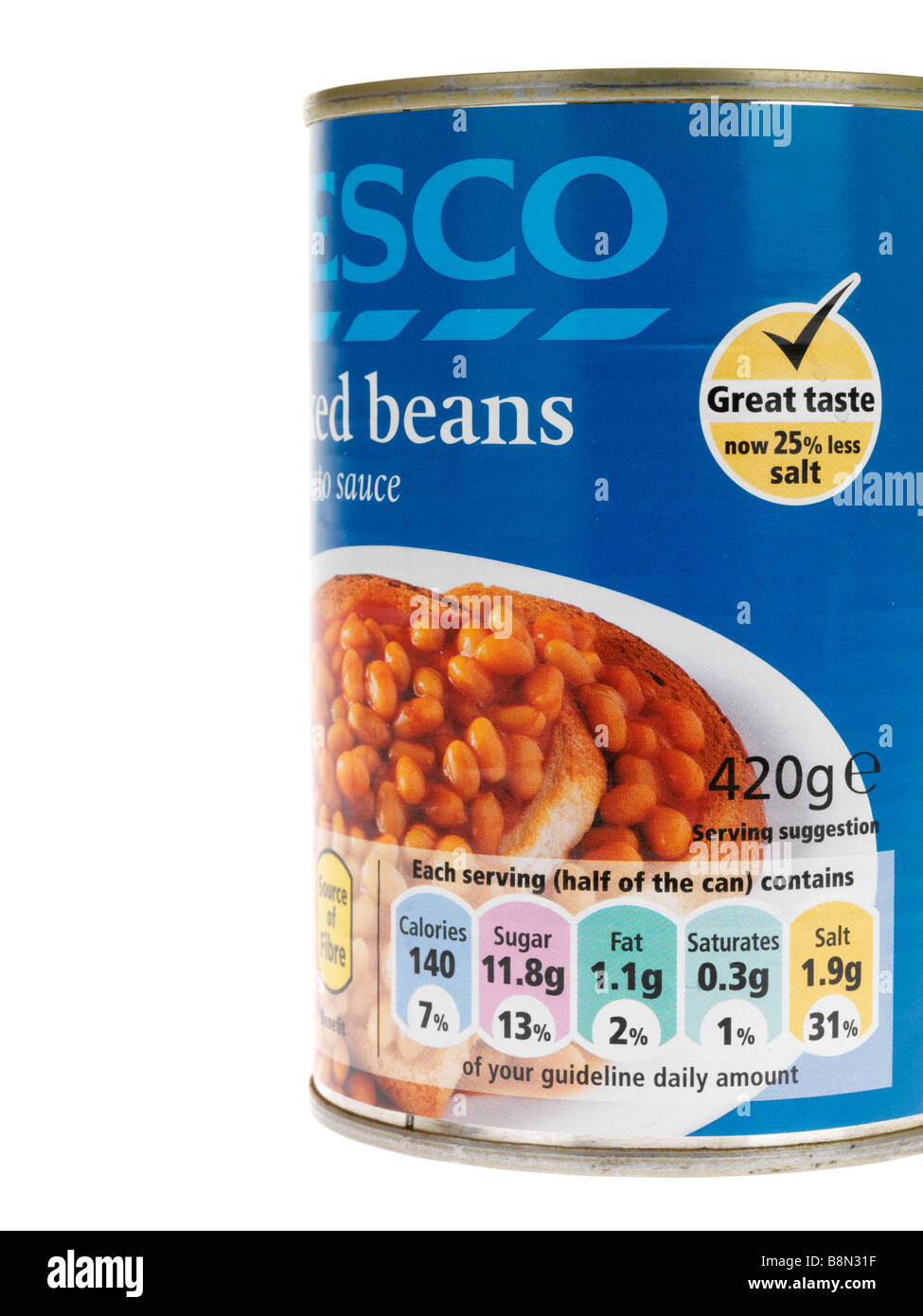 Baked beans can canned food sauce tesco tin tinned tomato hires stock