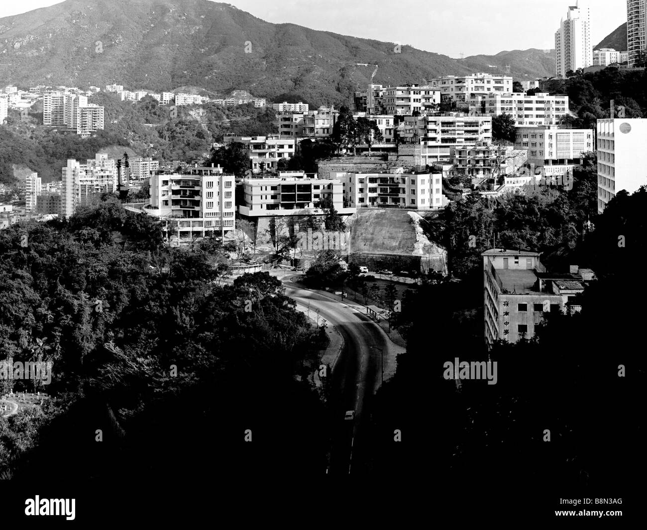 Stubbs Road at Tung Shan Terrace Hong Kong Island 1976 Stock Photo Alamy