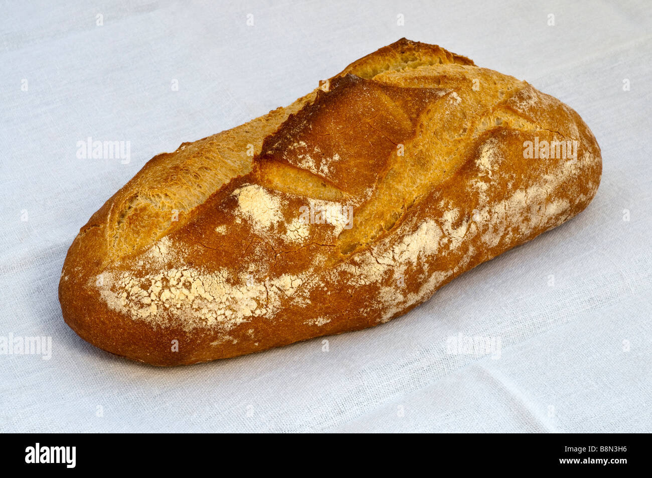 French "Pave Tradition sur Levain Naturelle" loaf Stock Photo Alamy