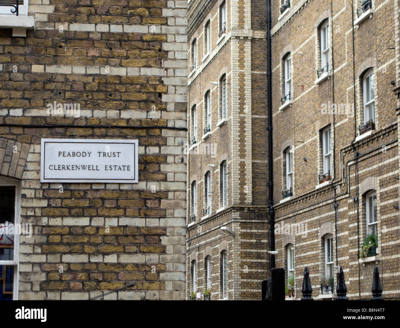 Peabody Trust Housing, Clerkenwell Estate. Stock Photo