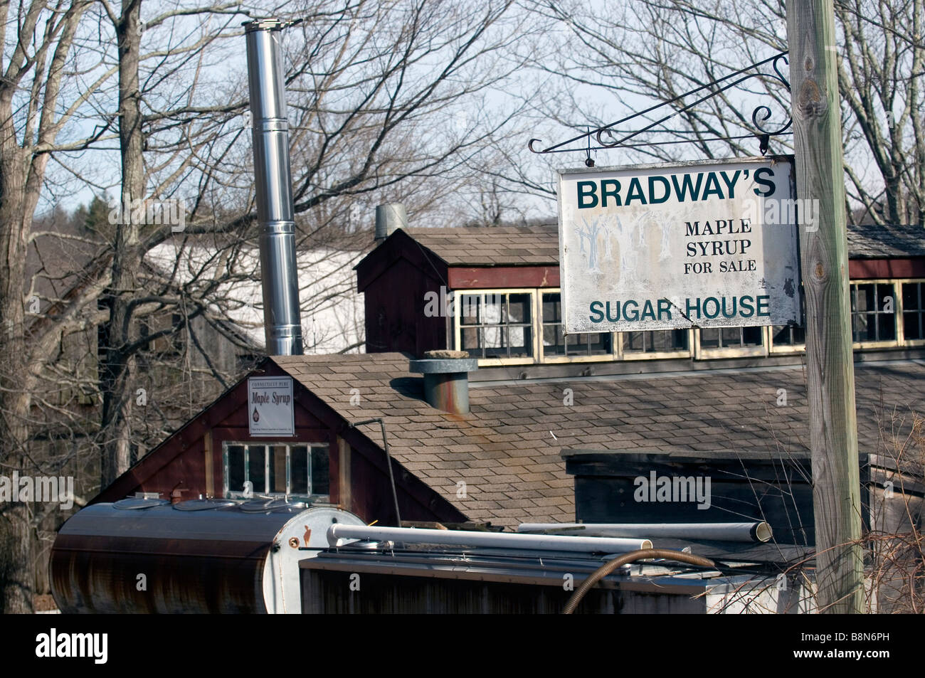 Sugar House in Connecticutt Stock Photo Alamy