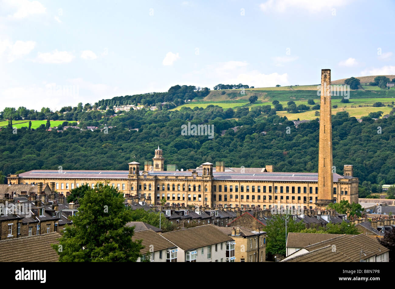 The Salts textile mill Saltaire Bradford UK Stock Photo Alamy