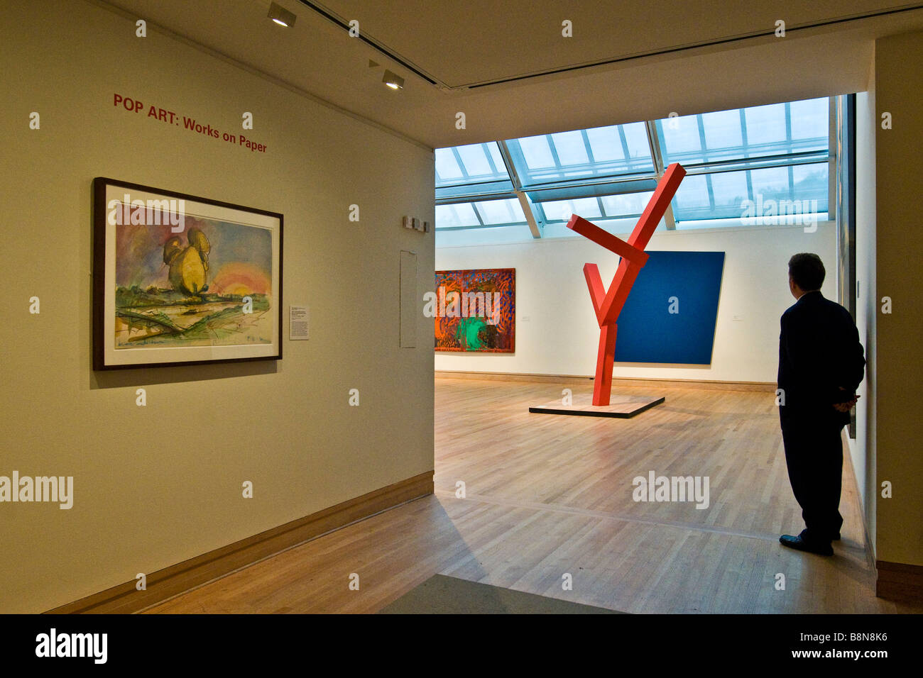 An exhibition of paintings and sculptures at the Metropolitan Museum of Art Stock Photo