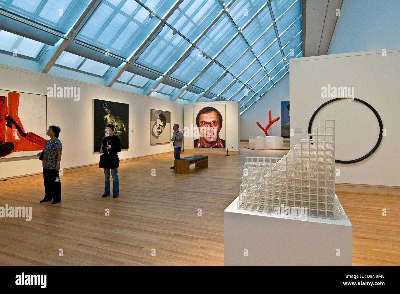 An exhibition of paintings and sculptures at the Metropolitan Museum of Art Stock Photo