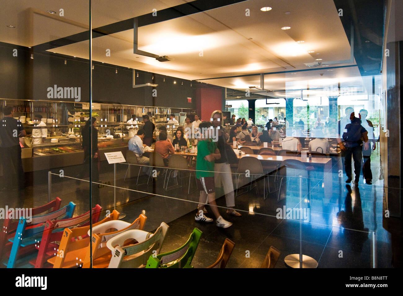 Restaurant at the Museum of modern art Stock Photo