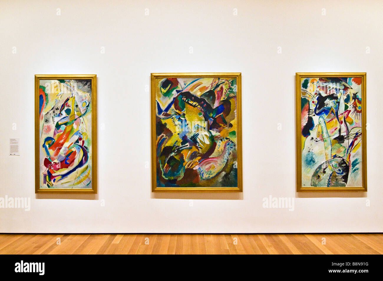 A series of paintings by Vasily Kandinsky called Four panels for Edwin
