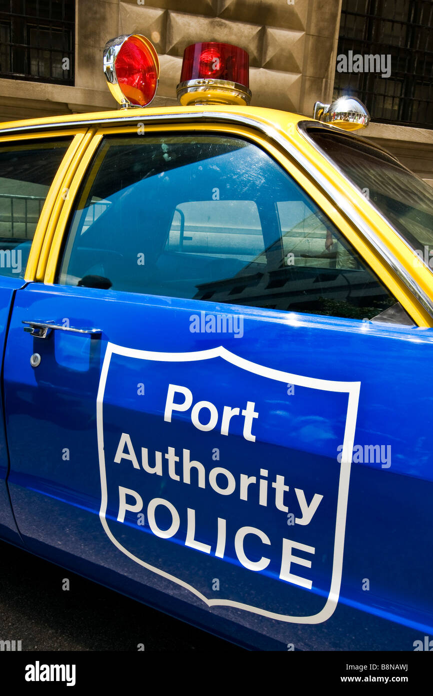 Port Authority Police vehicle at The New York city police museum Stock