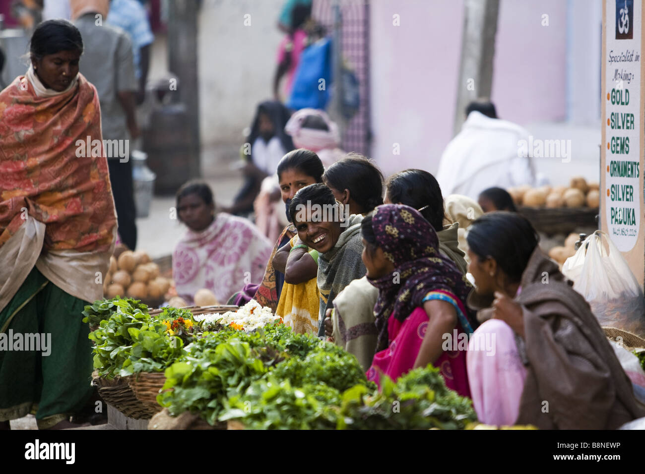 Indian street vendors Stock Photo