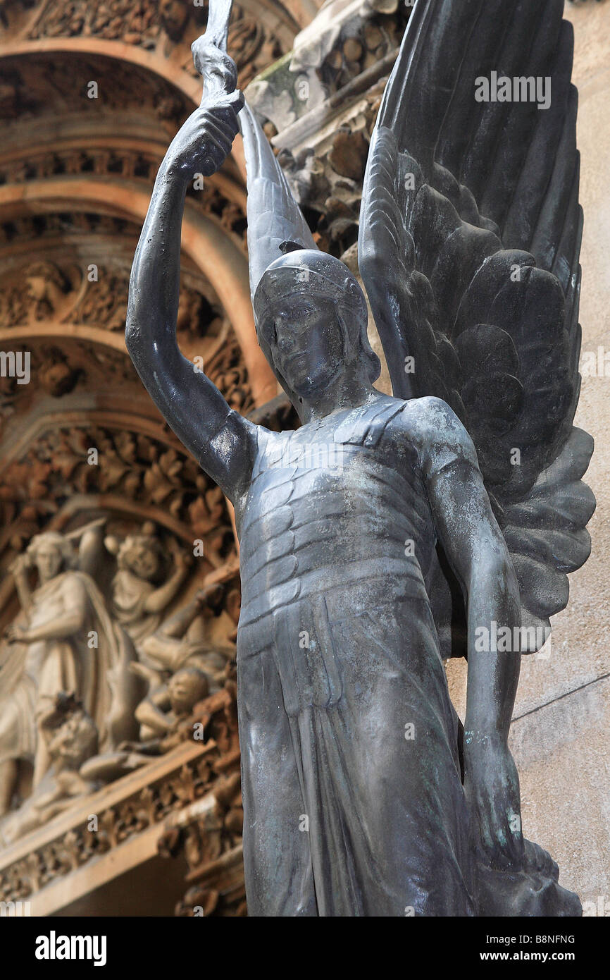 Angel sculpture St. Michael's Church Cornhill City of London England