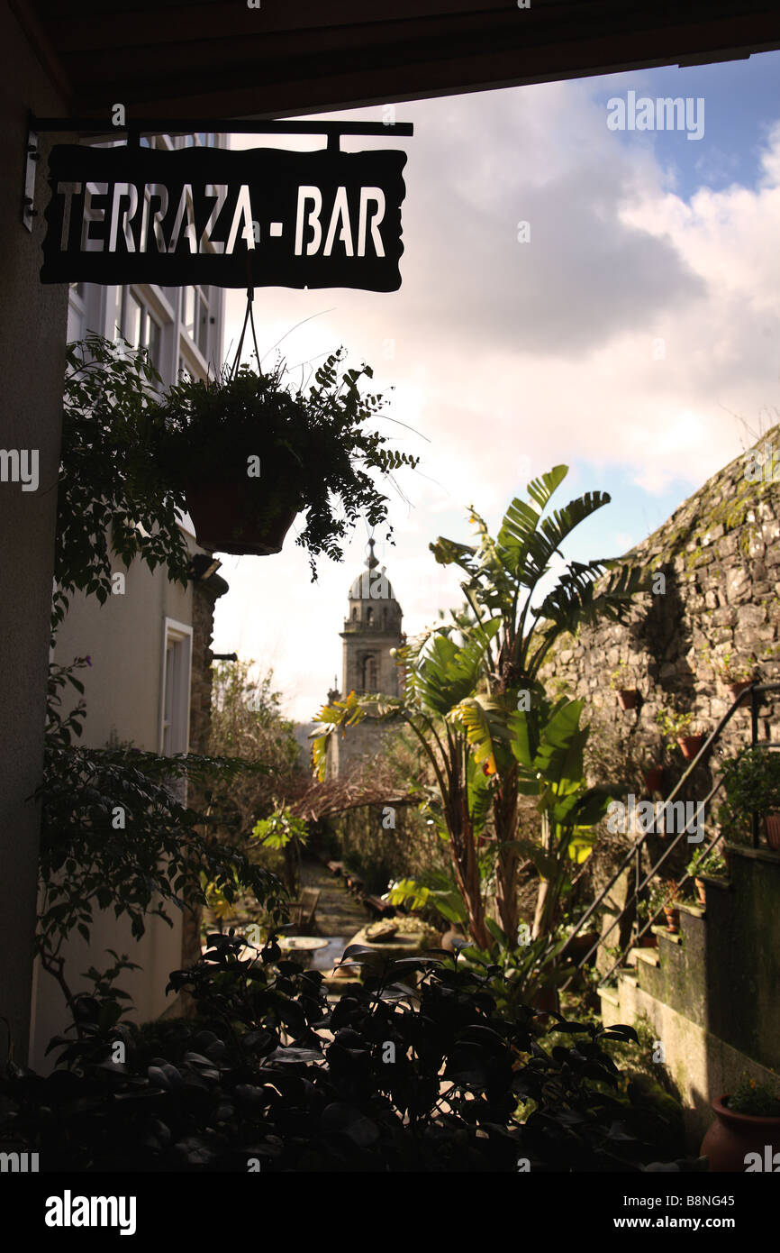 santiago de compostela cafe Stock Photo - Alamy