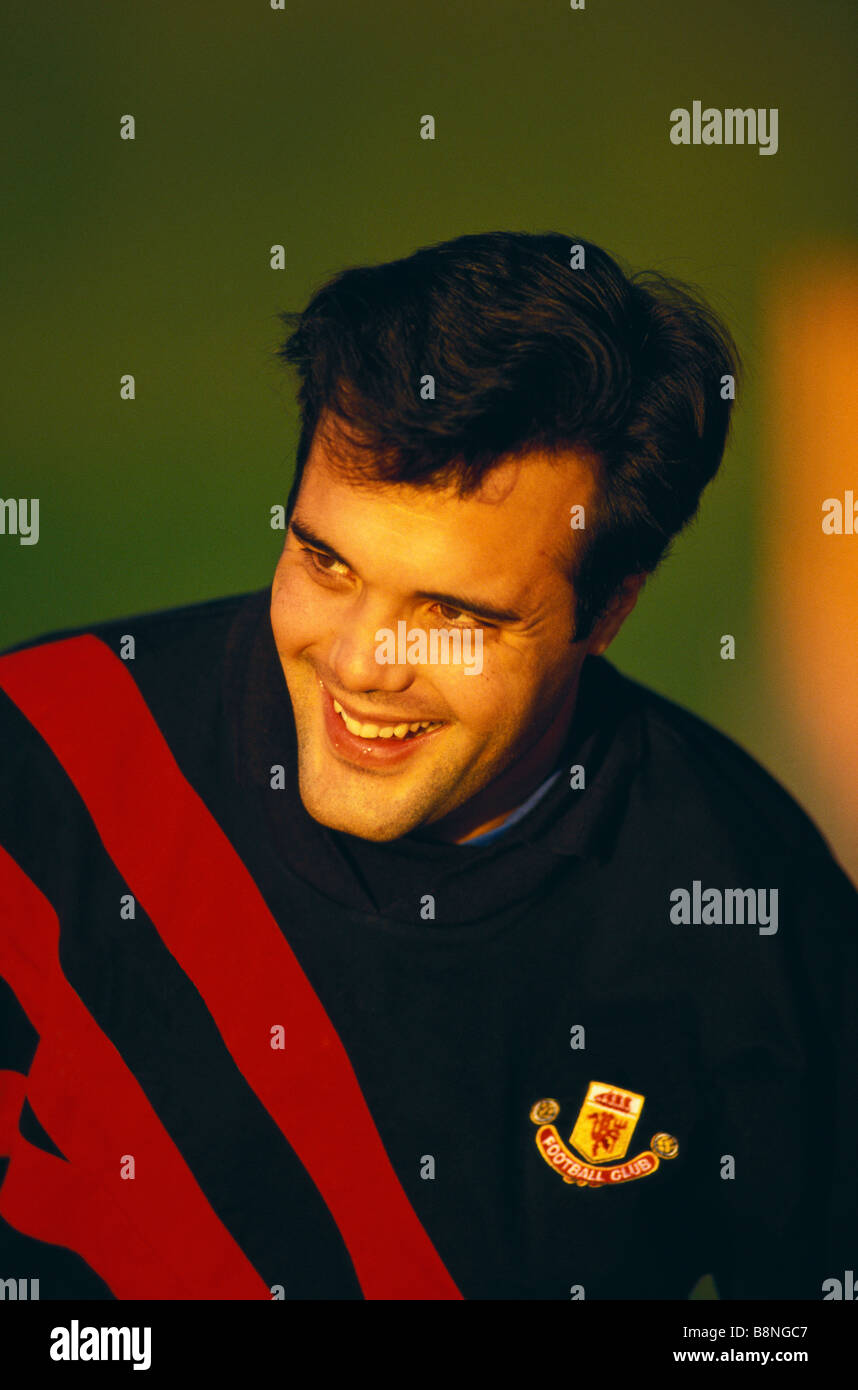 Potrait of male soccer player Stock Photo