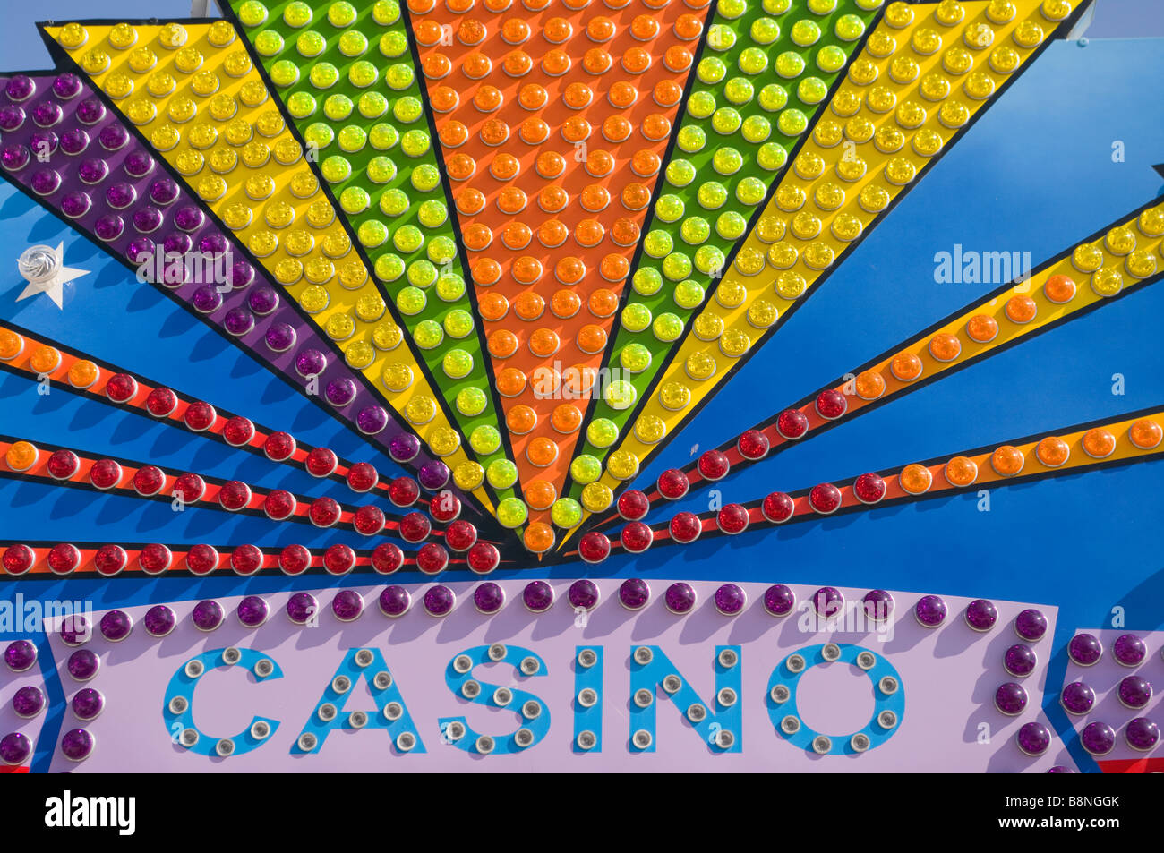 Colourful Casino Sign Colorful Signs Stock Photo