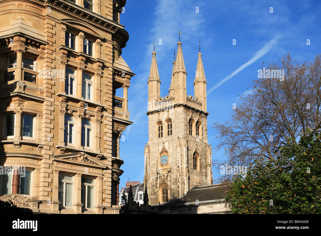 St. Sepulchre Church City of London England Stock Photo