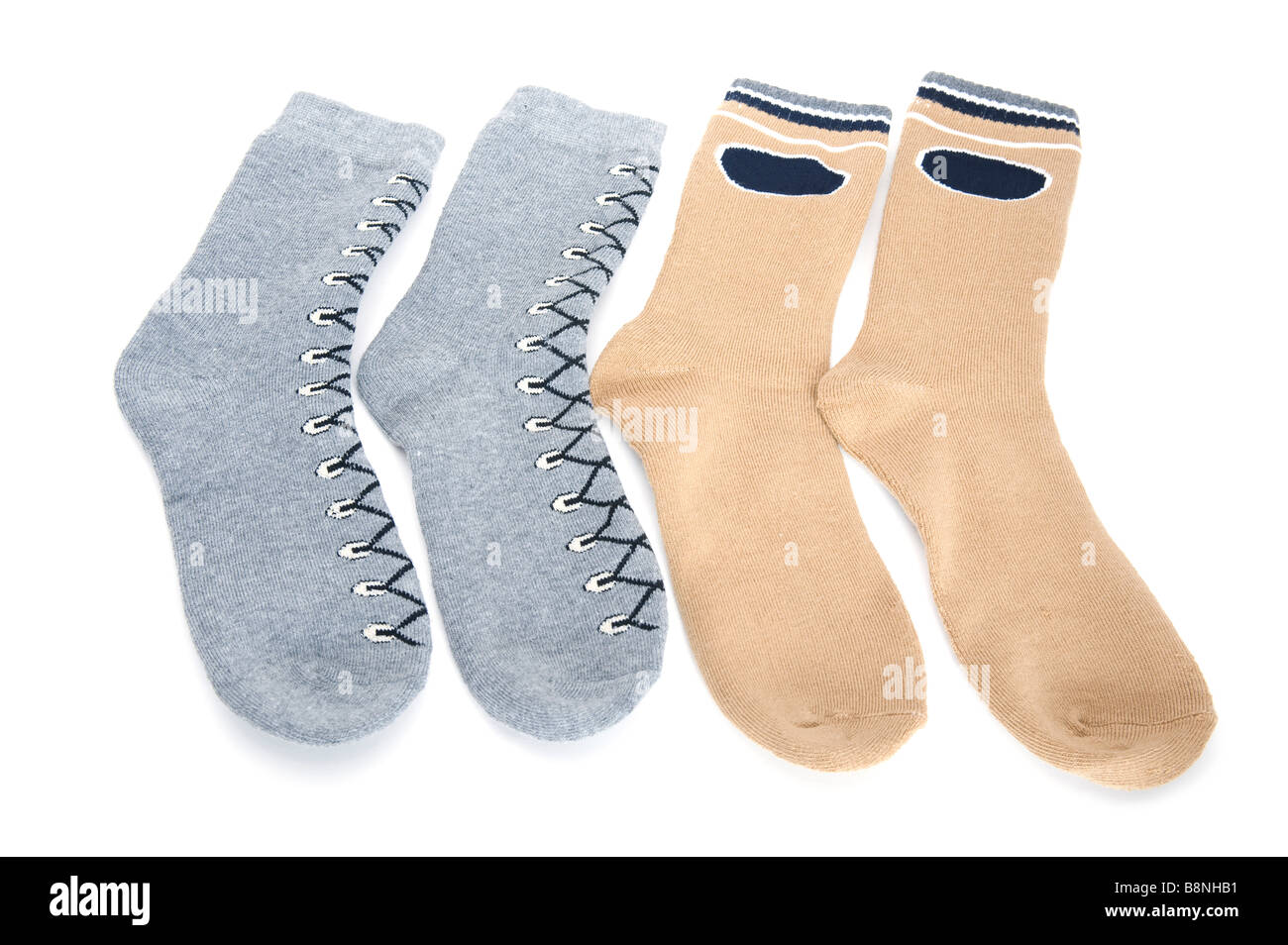 object on white clothes socks close up Stock Photo Alamy