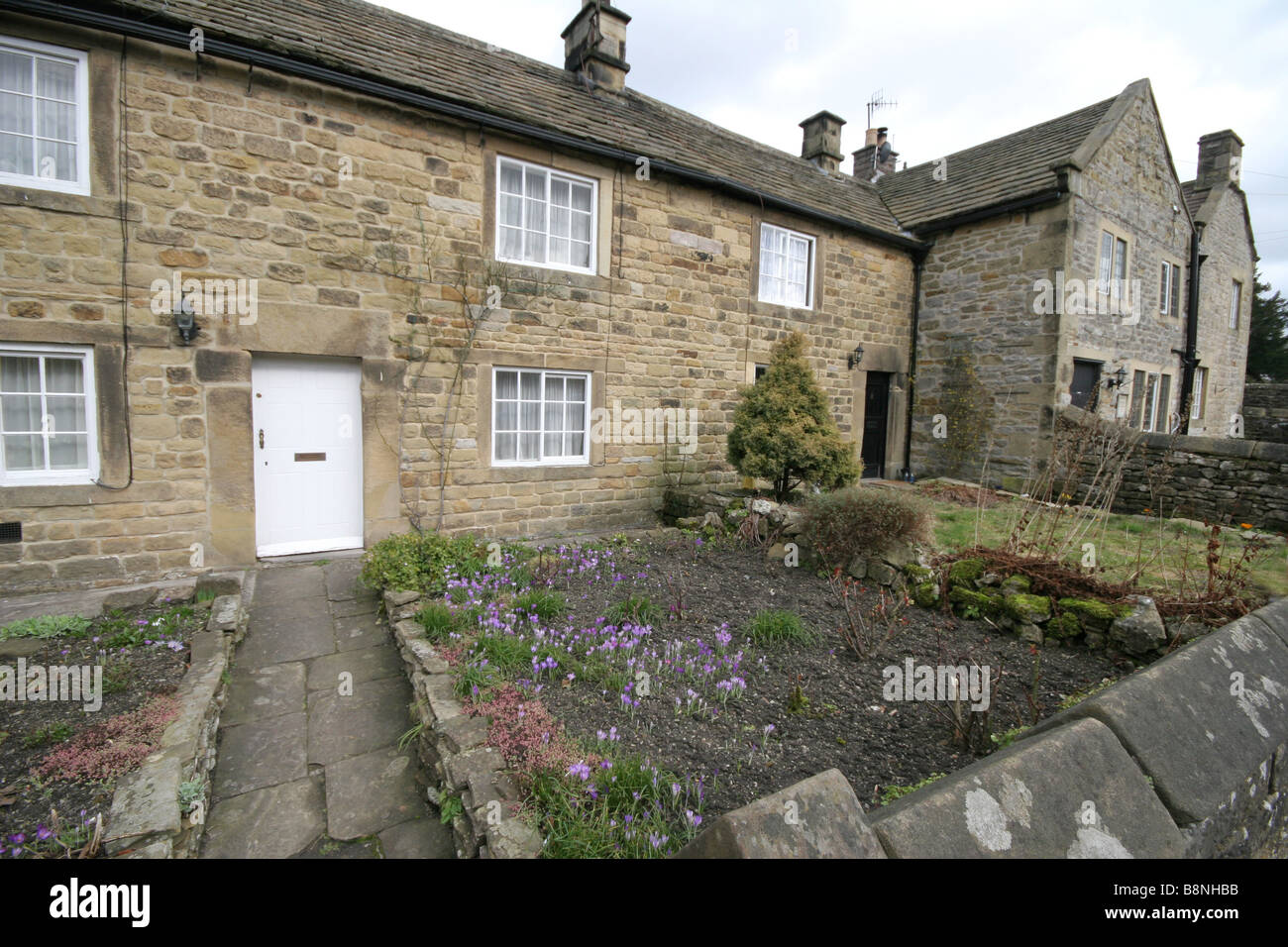 Plague cottages in the Black death plague village of Eyam in Derbyshire