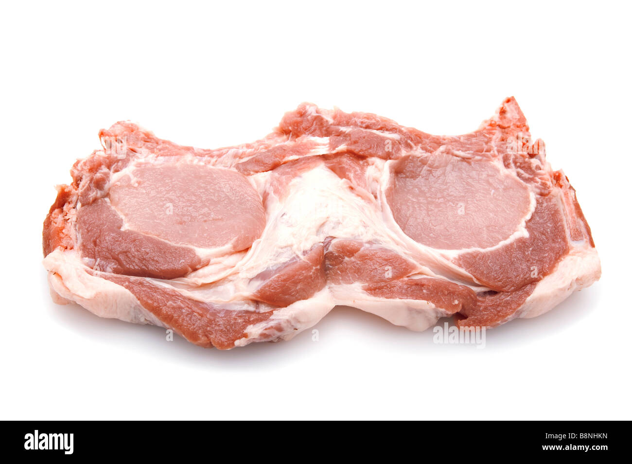Meat Object object on white food raw beef Stock Photo - Alamy