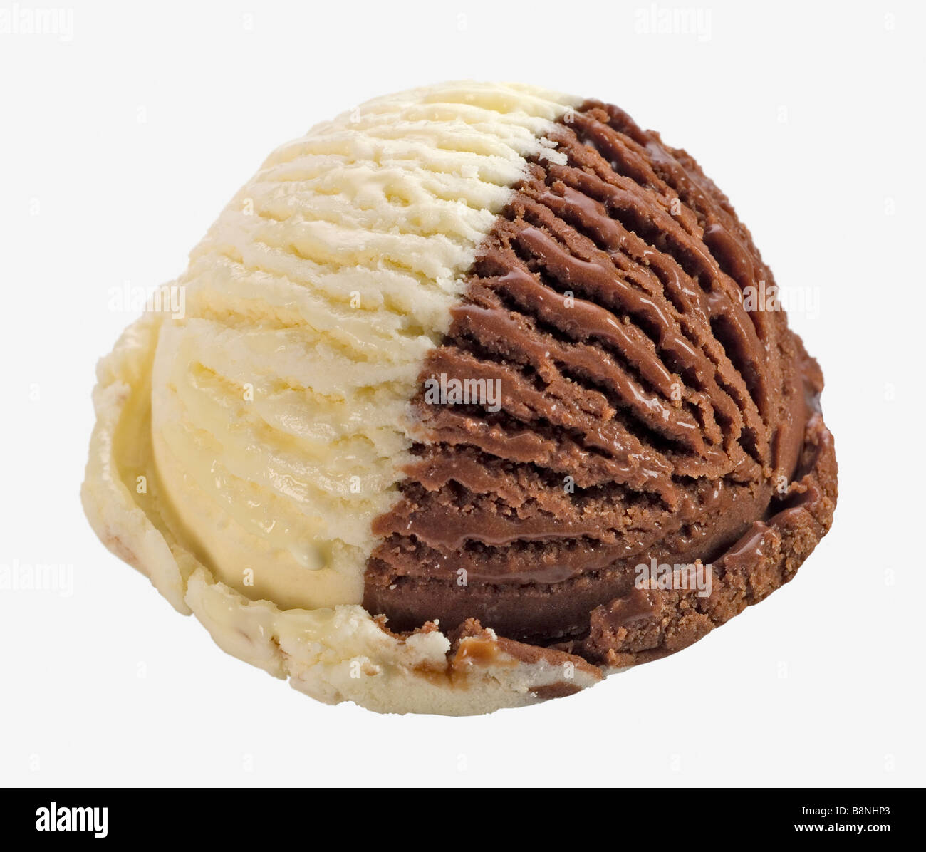 Chocolate ice cream ball Stock Photo - Alamy