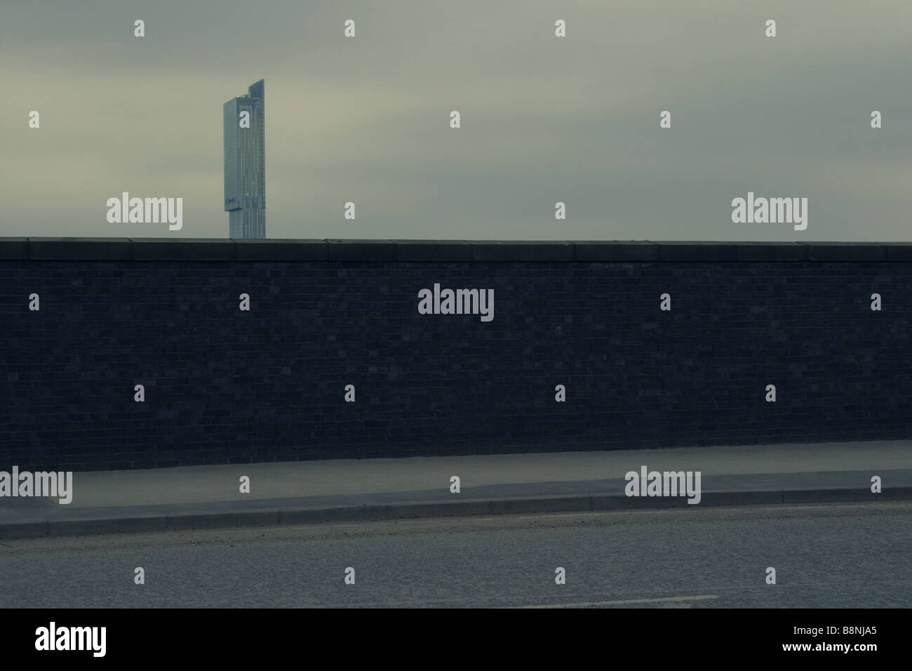Beetham tower Manchester seen from Salford Stock Photo