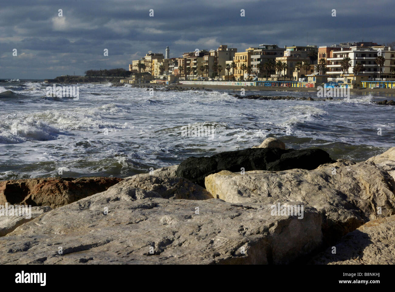 View of Anzio, a port south of Rome, Italy Stock Photo