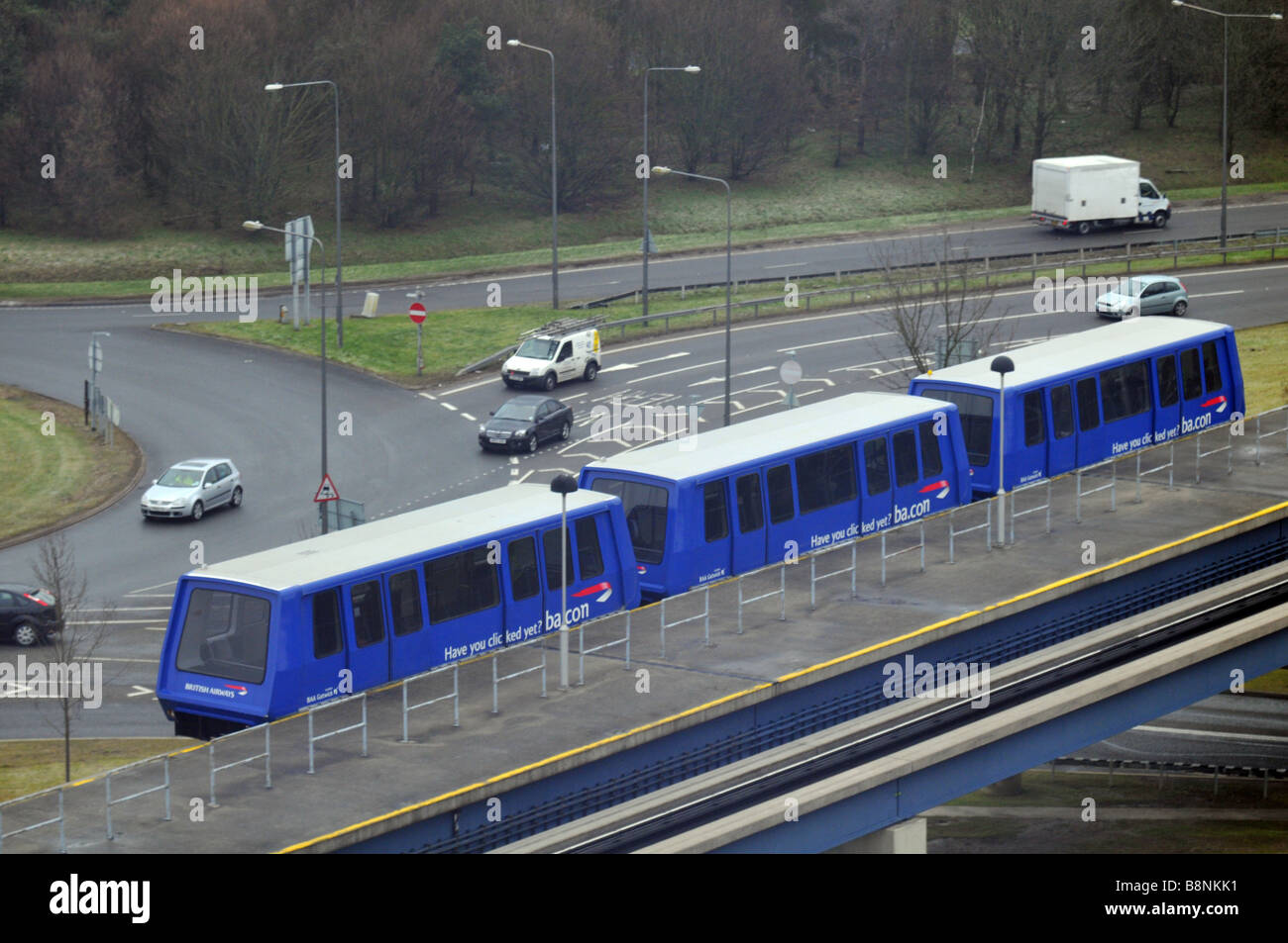 Gatwick monorail train, London, Britain, UK Stock Photo Alamy
