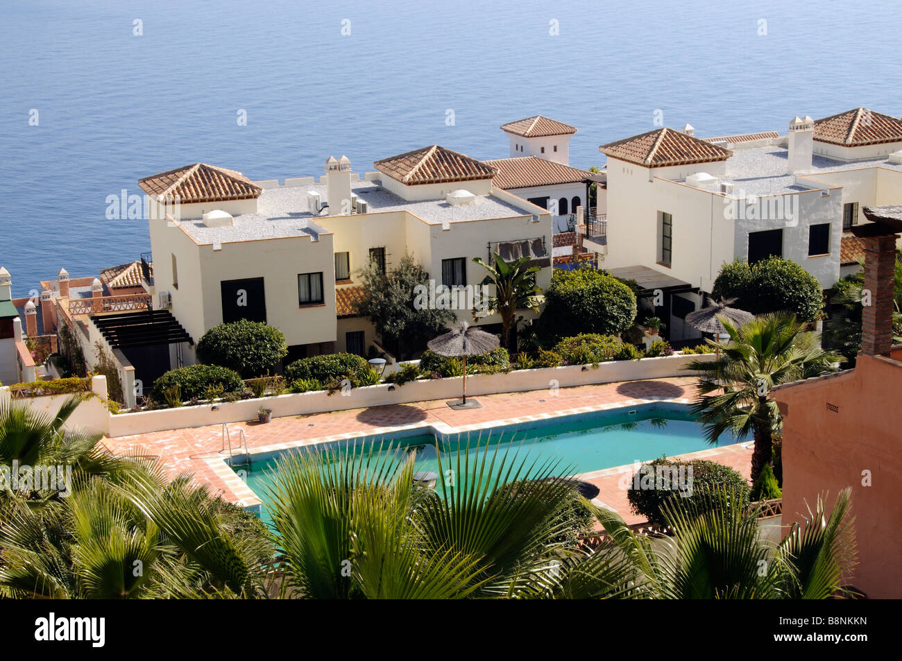Spanish residential coastal properties on the Costa Tropical southern Spain Stock Photo Alamy