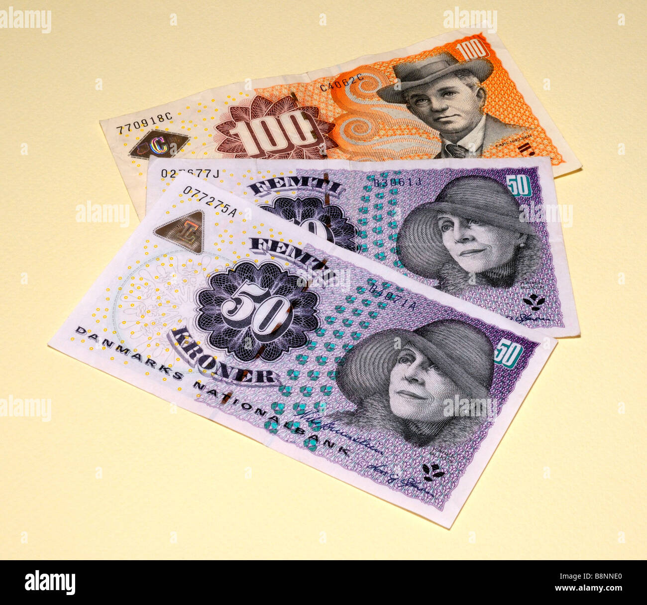 Denmark Currency Stock Photo