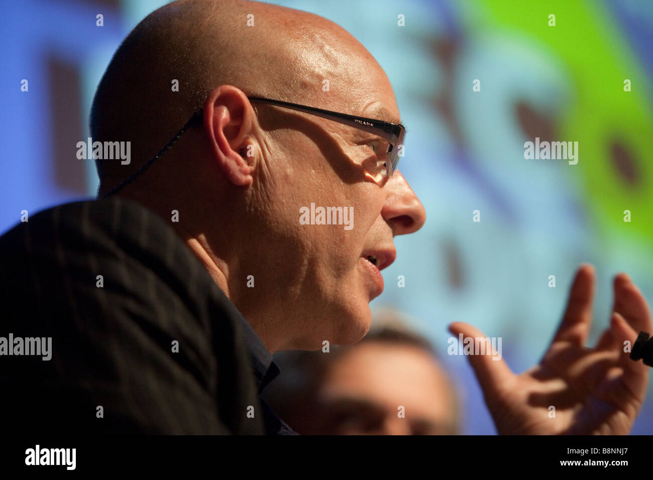 The Convention on Modern Liberty London England 28th February 2009 Brian Eno musician and campaigner Stock Photo