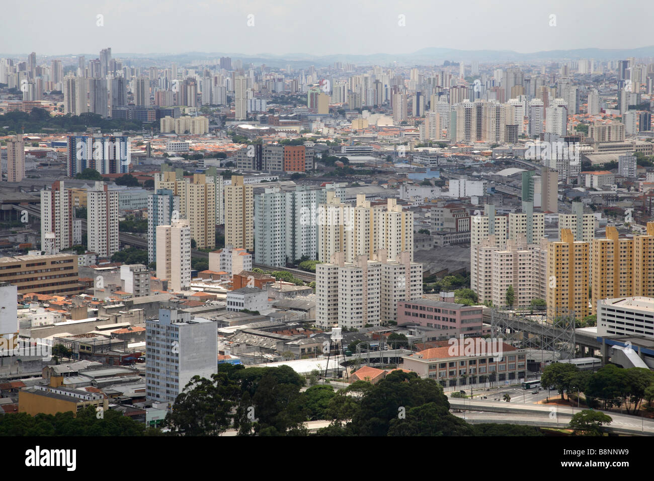 City skyline of Sao Paulo in Brazil Stock Photo