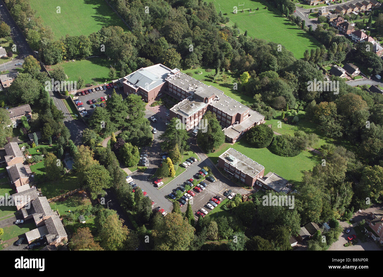 Aerial view of The Nuffield Hospital Wood Road Tettenhall Wolverhampton