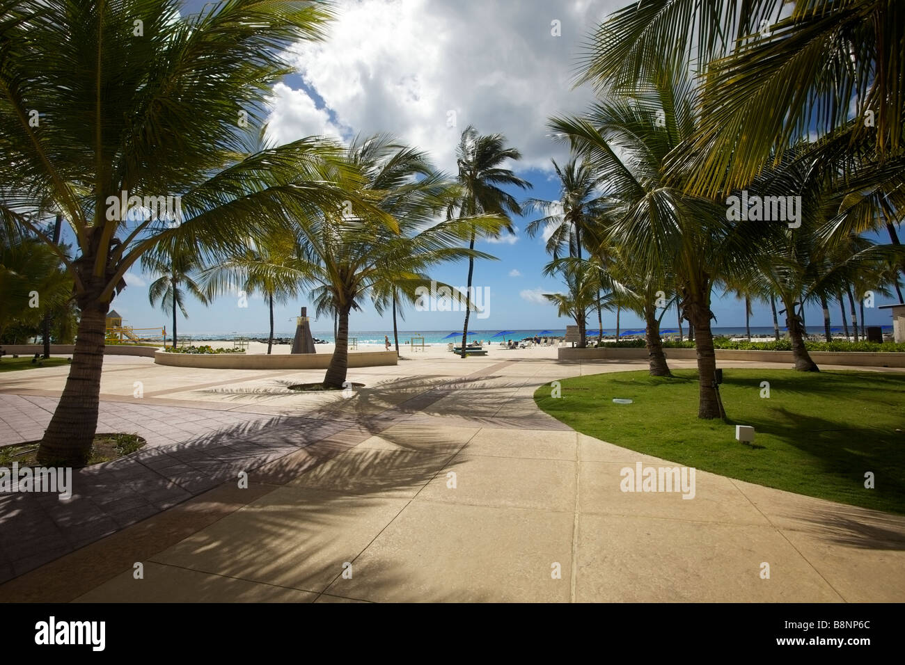 Hilton Hotel Barbados exterior, Barbados, "St. Michael Stock Photo Alamy