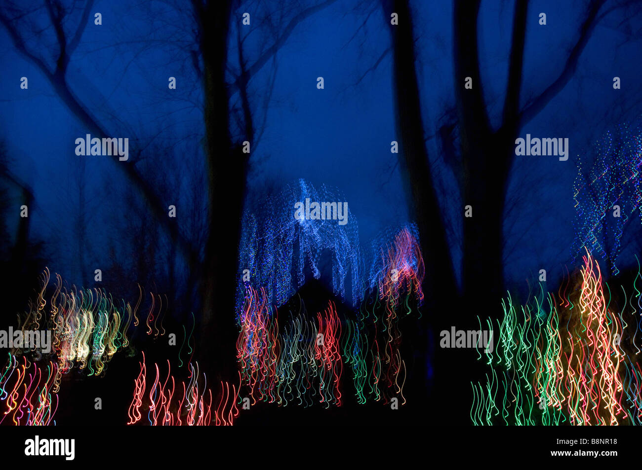 Christmas lights, Ohio Stock Photo Alamy