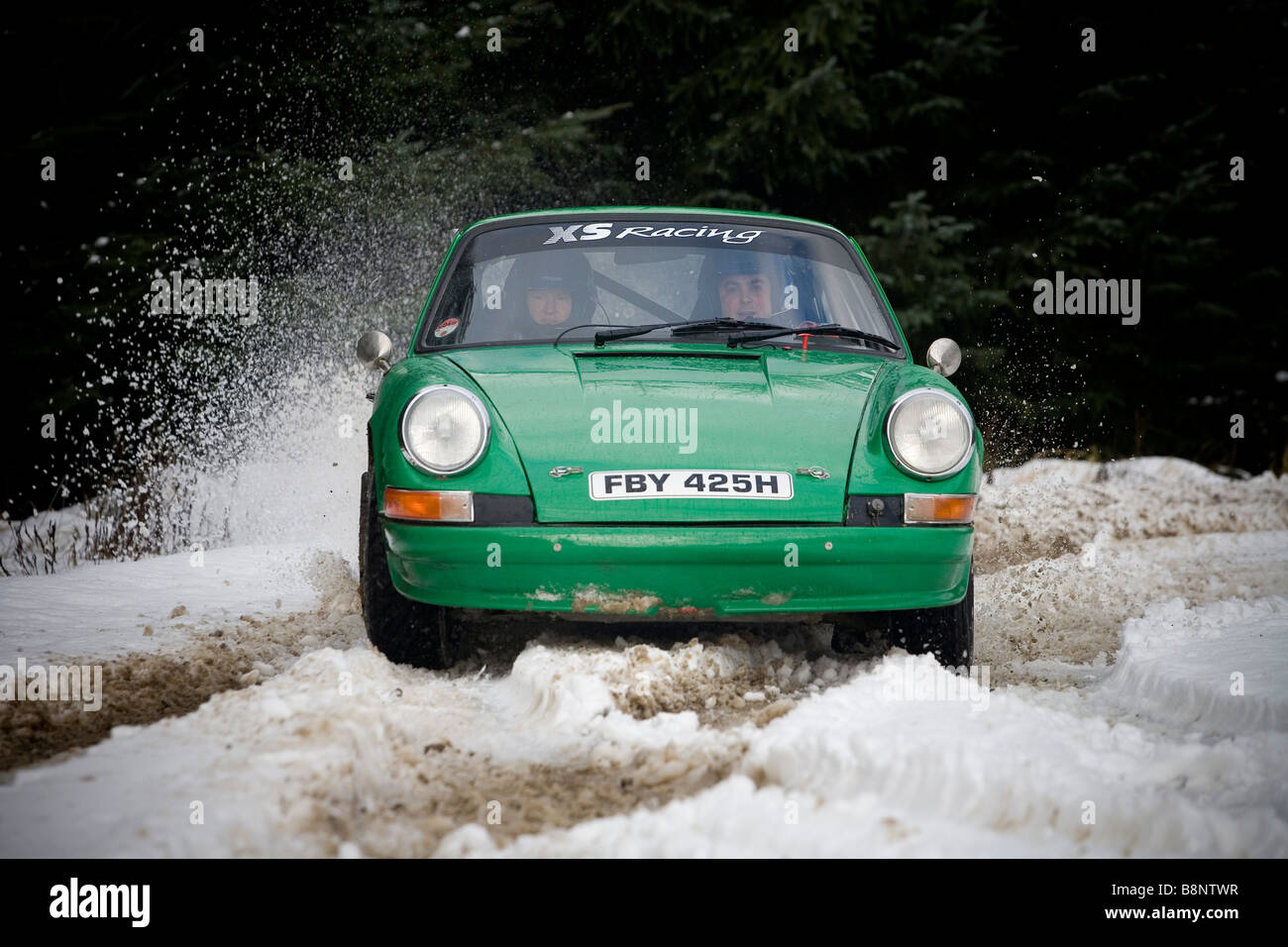 Porsche 911 rally car in kielder northumberland Stock Photo Alamy