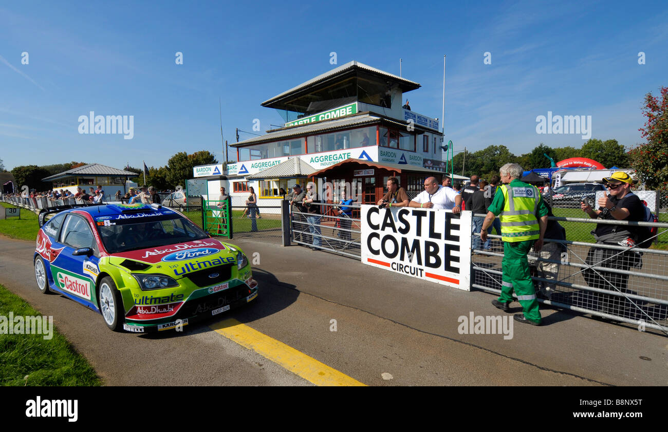Castle Combe racing circuit in Wiltshire, Britain, UK Stock Photo