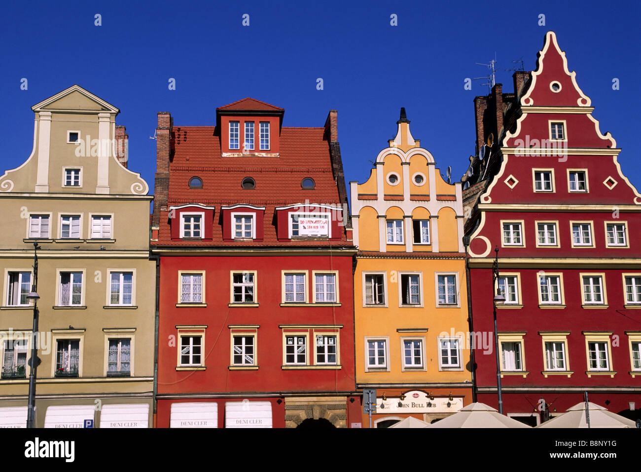 Poland, Wroclaw, Rynek, old town houses Stock Photo Alamy