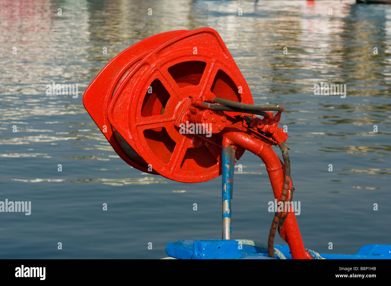 Commercial Fishing Net Hauler Stock Photo Alamy