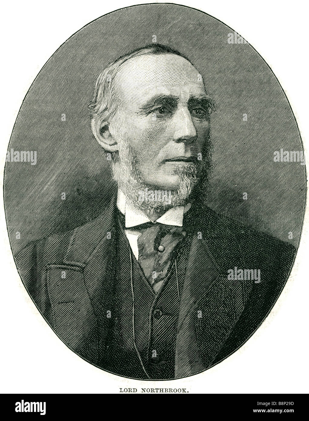 Lord Northbrook Thomas George Baring 1826 1904 English statesman under-secretary for war Stock Photo