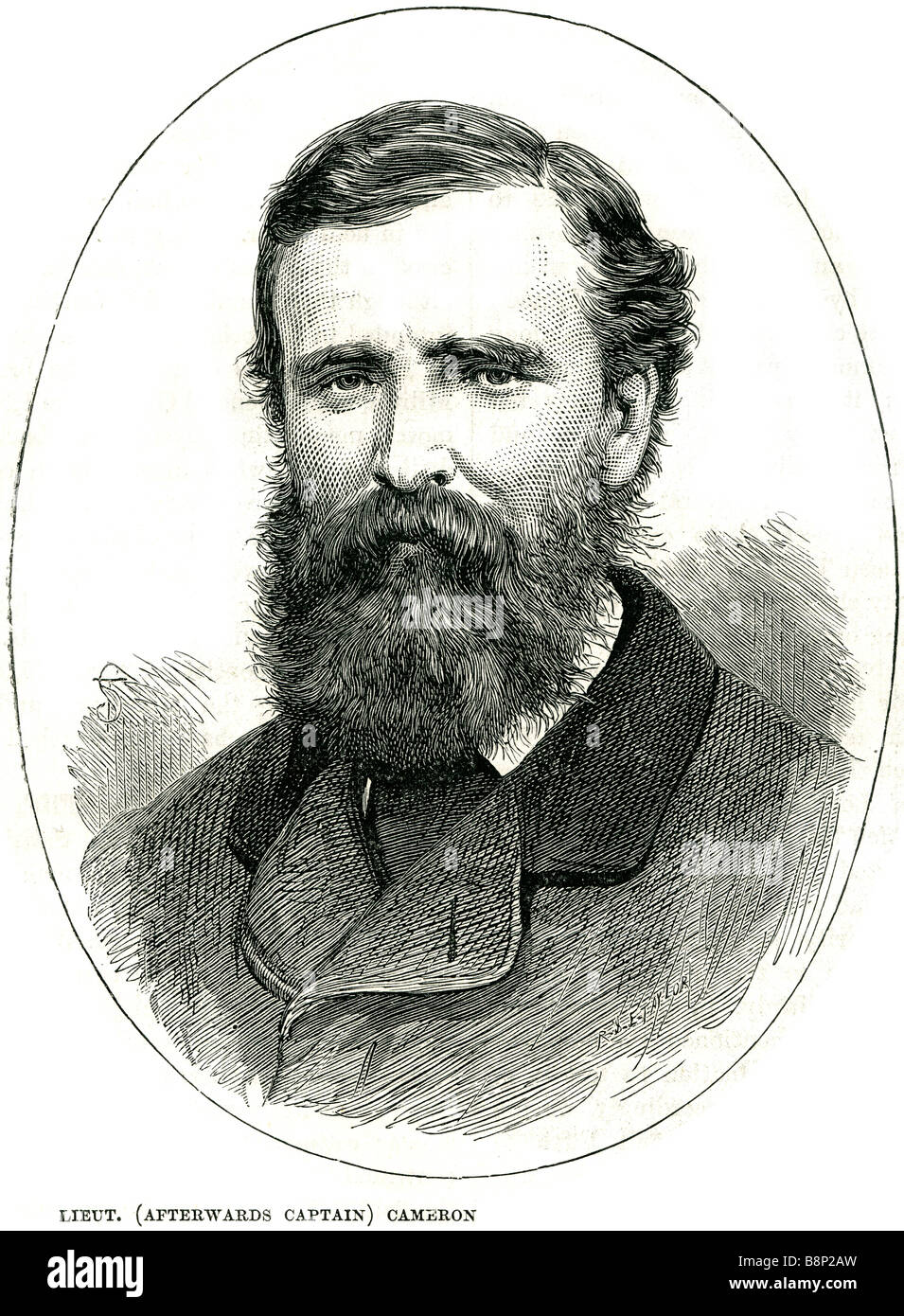 lieut Daniel Cameron captain 1856 Stock Photo