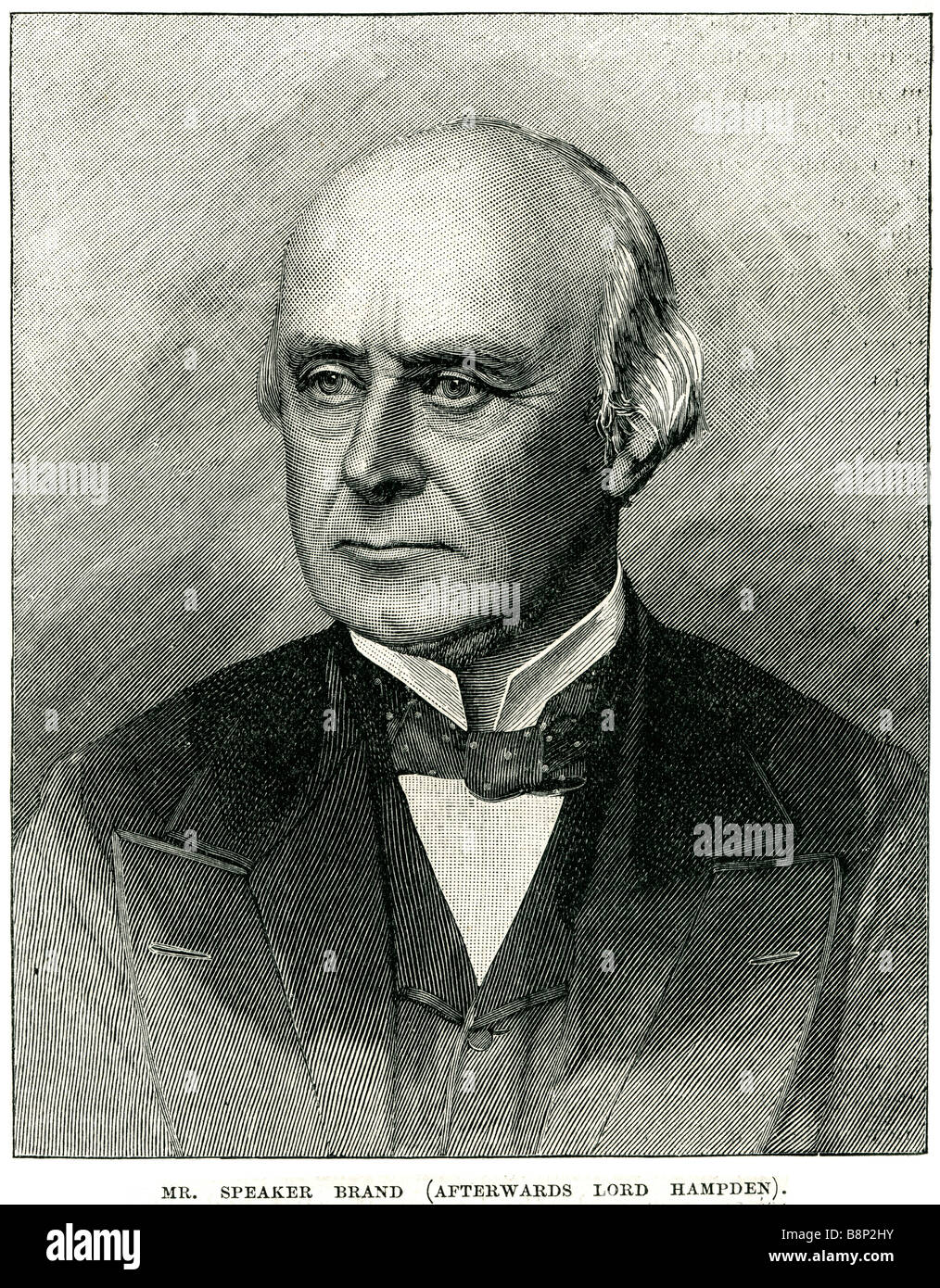 Henry Bouverie William Brand 1814-1892 1st Viscount Hampden Stock Photo
