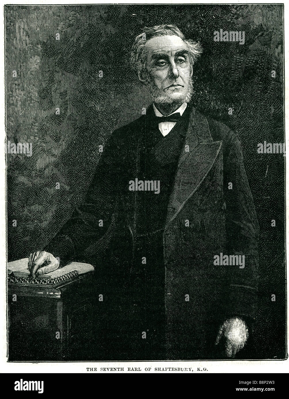 Earl of Shaftesbury 1801 1885 Anthony Ashley Cooper English politician philanthropist Stock Photo