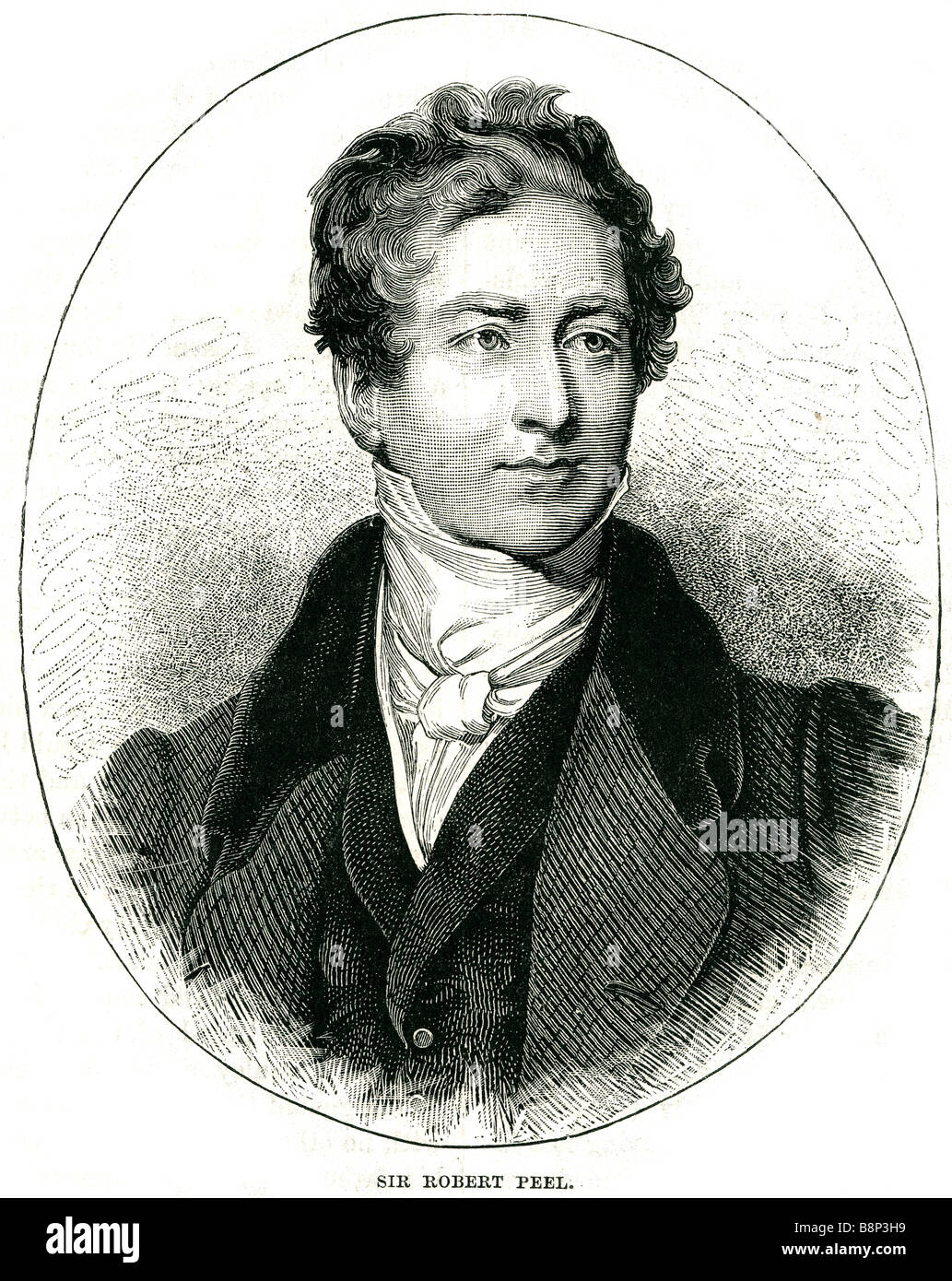 sir robert peel 2nd Baronet 1788 1850 Conservative Prime Minister  United Kingdom Stock Photo