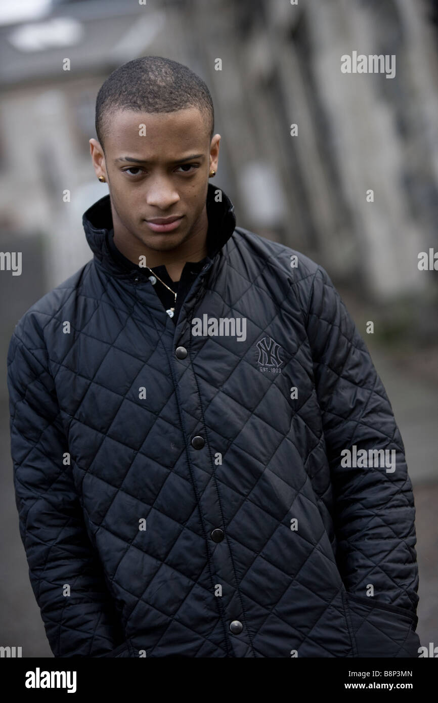 Portrait male teenager black hi-res stock photography and images - Alamy