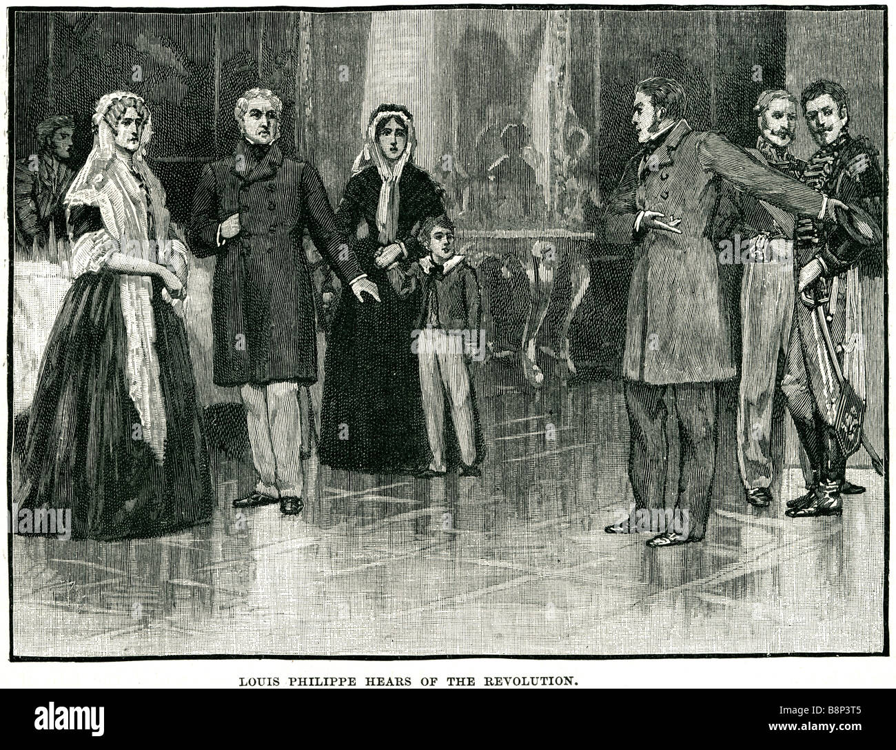 louis philippe hears the revolution 1847 King French emperor monarch Stock Photo Alamy