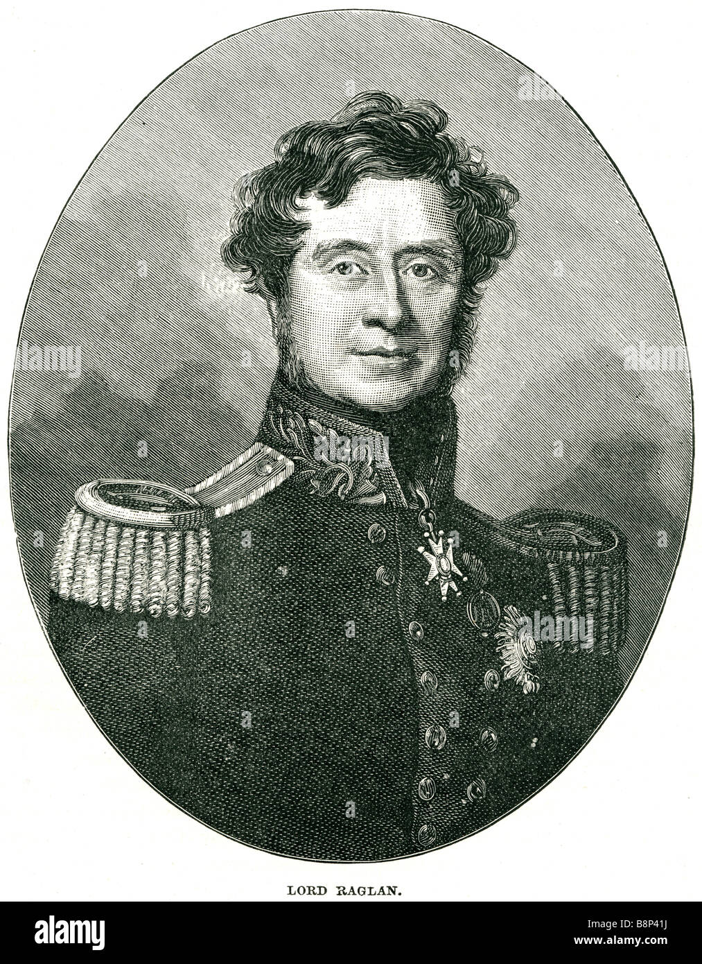 Field Marshal FitzRoy James Henry Somerset Baron Raglan 1788 1855 British soldier brevet-major Stock Photo