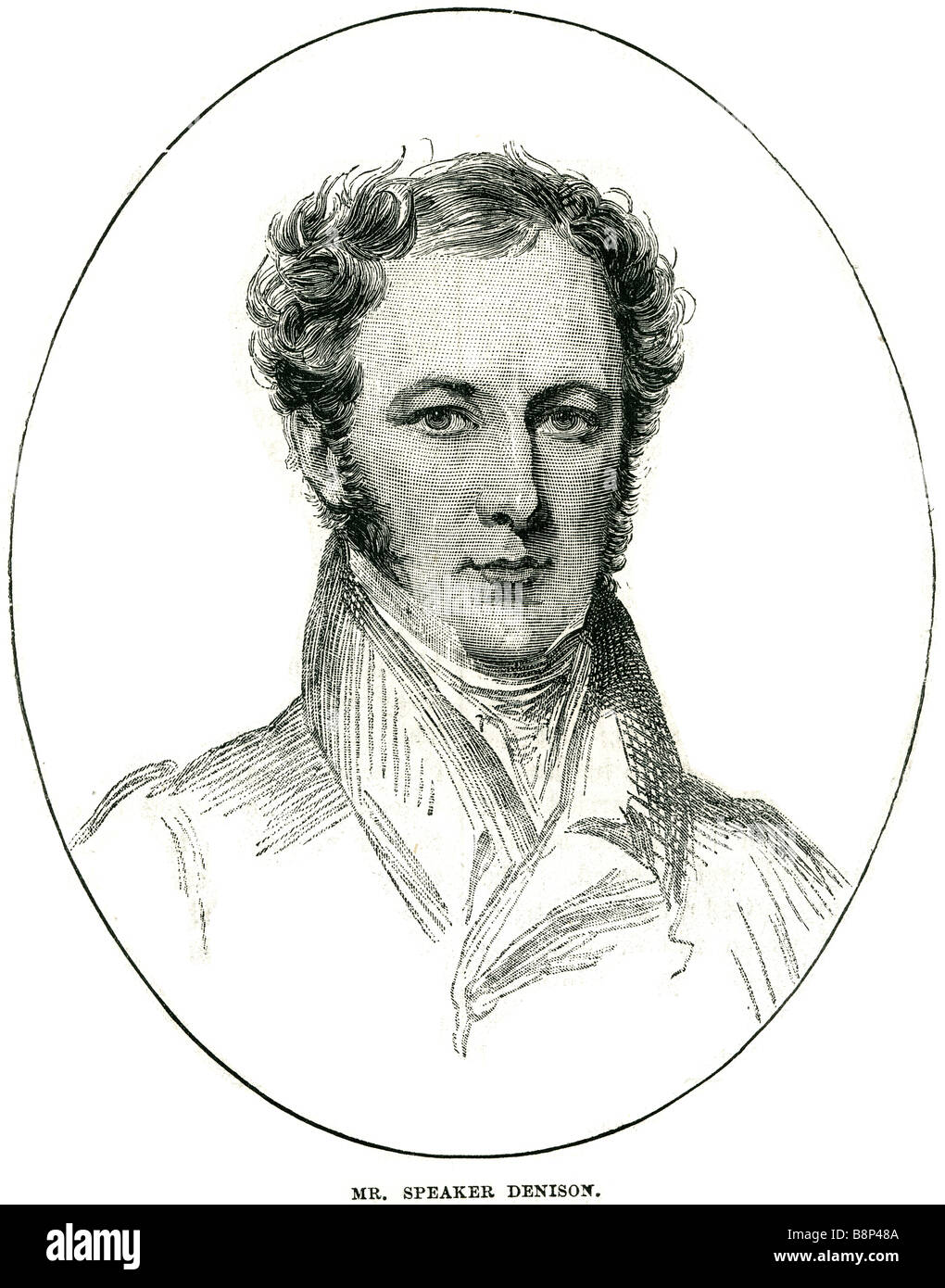 John Evelyn Denison 1800 1873 English statesman Viscount Ossington Mr Speaker Stock Photo