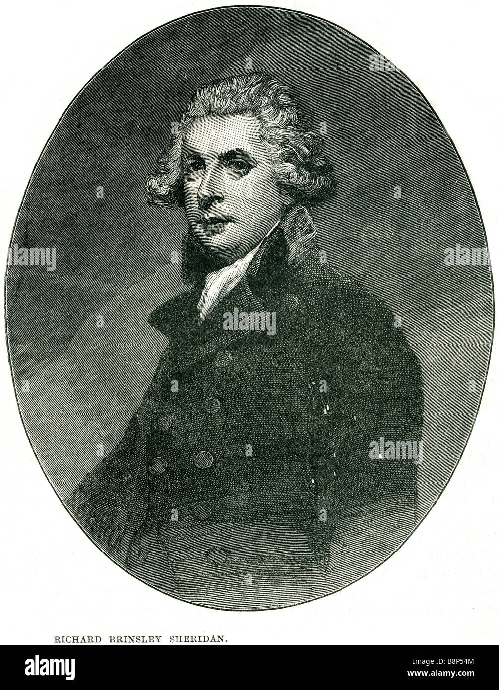 richard brinsley sheridan 30 October 1751 7 July 1816 Irish playwright Whig statesman Stock Photo